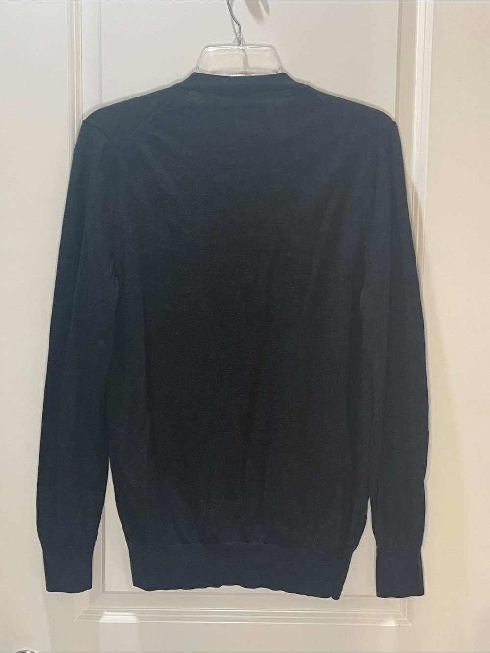 Charles Tyrwhitt Charcoal Button-Front Pure Merino Cardigan Lightweight S - Picture 3 of 8
